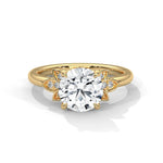 Load image into Gallery viewer, 3.50 CT Round Cut Cluster Moissanite Diamond Engagement Ring