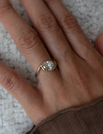 Load image into Gallery viewer, 2.0CT Oval Cut Moissanite Unique Pave Diamond Engagement Ring