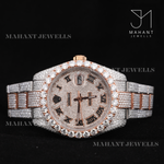 Load image into Gallery viewer, Full Iced Out VVS Moissanite Diamond Roman Dial Wrist Watch