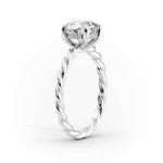 Load image into Gallery viewer, 2 CT Round Cut Classic Solitaire Moissanite Diamond Ring