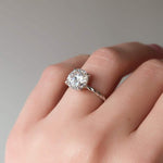Load image into Gallery viewer, 2 CT Round Cut Classic Solitaire Moissanite Diamond Ring