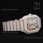 Load image into Gallery viewer, Full Body Diamond Moissanite Watch With Roman Dial