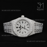 Load image into Gallery viewer, Iced Out VVS Moissanite Diamond Roman Dial Wrist Watch