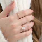Load image into Gallery viewer, 1.50 CT Elongated Cushion Cut Moissanite Diamond Solitaire Engagement Ring
