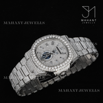 Load image into Gallery viewer, VVS Ice Crushed Moissanite Diamond Watch Perfect Gift For Husbund