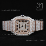 Load image into Gallery viewer, Full Body Diamond Moissanite Watch With Roman Dial