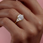 Load image into Gallery viewer, Cushion Cut Moissanite Ring