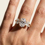 Load image into Gallery viewer, Three Stone Engagement Ring