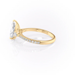 Load image into Gallery viewer, Three Stone Pavé Ring