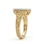 Load image into Gallery viewer, 5.0CT Marquise Diamond Moissanite Milgrain Vintage Engagement Ring