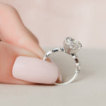 Load image into Gallery viewer, 5.00 CT Elongated Cushion Cut Moissanite Engagement Ring