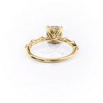 Load image into Gallery viewer, 1.0CT Cushion Diamond Moissanite Petite Pave Engagement Ring