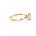 Load image into Gallery viewer, 1.50 CT Elongated Cushion Cut Solitaire Moissanite Diamond Engagement Ring