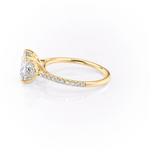 Load image into Gallery viewer, 1.0CT Princess Diamond Moissanite Cluster Pave Engagement Ring