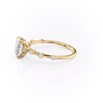 Load image into Gallery viewer, 1.50 CT Elongated Cushion Cut Petite Pave Moissanite Diamond Engagement Ring