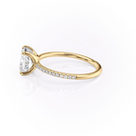 Load image into Gallery viewer, 1.0CT Cushion Diamond Moissanite Pave Engagement Ring