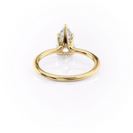 Load image into Gallery viewer, 1.50 CT Pear Cut Solitaire Moissanite Diamond Engagement Ring