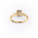 Load image into Gallery viewer, 1.0CT Asscher Diamond Moissanite Three Stone Engagement Ring