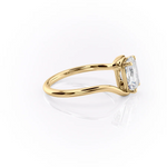 Load image into Gallery viewer, 2.0CT Radiant Cut Moissanite Diamond Bypass Engagement Ring