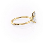 Load image into Gallery viewer, 1.50 CT Pear Cut Solitaire Moissanite Diamond Engagement Ring