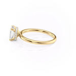 Load image into Gallery viewer, 1.50 CT Elongated Cushion Cut Solitaire Moissanite Diamond Engagement Ring