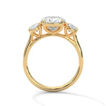 Load image into Gallery viewer, 1.50 CT Oval Cut Three Stone Moissanite Diamond Engagement Ring