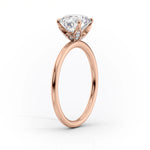 Load image into Gallery viewer, Six Prong Marquise Cut Moissanite Solitaire Engagement Ring