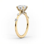 Load image into Gallery viewer, Unique 2 CT Marquise Lab Grown Distance Pave Engagement Ring