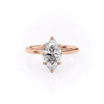 Load image into Gallery viewer, 2 CT Marquise Lab Grown Solitaire Engagement Ring