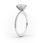 Load image into Gallery viewer, Marquise Pave Engagement Ring Lab Grown Diamond Promise Ring for Women