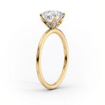 Load image into Gallery viewer, Six Prong Marquise Cut Moissanite Solitaire Engagement Ring