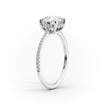 Load image into Gallery viewer, 3 CT Marquise Lab Grown Pave With Halo Engagement Ring