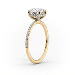 Load image into Gallery viewer, Unique 2 CT Marquise Lab Grown Pave Engagement Ring