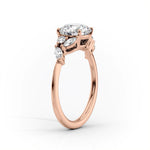 Load image into Gallery viewer, 3 CT Marquise Lab Grown Diamond Unique Leaf Engagement Ring