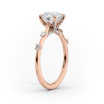 Load image into Gallery viewer, Unique 2 CT Marquise Lab Grown Distance Pave Engagement Ring