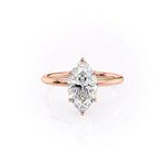 Load image into Gallery viewer, 2 CT Marquise Cut Solitaire Ring Moissanite Engagement Ring