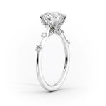 Load image into Gallery viewer, Unique 2 CT Marquise Lab Grown Distance Pave Engagement Ring