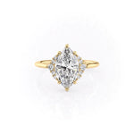 Load image into Gallery viewer, 1.00 CT Marquise Cut Moissanite Engagement Ring For Woman