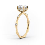 Load image into Gallery viewer, 3 CT Marquise Lab Grown Distance Pave Engagement Ring