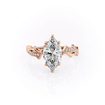 Load image into Gallery viewer, 2 CT Unique Marquise Lab Grown Pave Engagement Ring