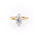 Load image into Gallery viewer, 2 CT Marquise Cut Solitaire Ring Moissanite Engagement Ring