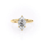 Load image into Gallery viewer, 2 CT Marquise Lab Grown Solitaire Engagement Ring
