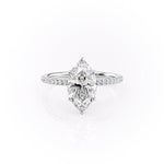Load image into Gallery viewer, 2 CT Marquise Lab Grown Diamond Unique Engagement Ring