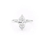 Load image into Gallery viewer, 1.25 CT Marquise Moissanite solitaire Engagement Ring
