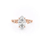 Load image into Gallery viewer, 1.50 CT Marquise Cut Wing Styles Moissanite Engagement Ring