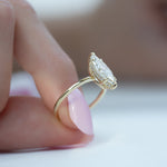 Load image into Gallery viewer, 1.50 CT Marquise Cut Solitaire Moissanite Engagement Ring For Her