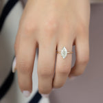 Load image into Gallery viewer, Marquise Cut Moissanite Diamond Classic Solitaire Engagement Ring
