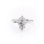 Load image into Gallery viewer, 2 CT Marquise Moissanite 6 Prong Engagement Ring For Her