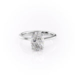 Load image into Gallery viewer, 2.5 CT Oval Cut Solitaire Moissanite Diamond Ring