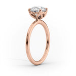 Load image into Gallery viewer, 2.5 CT Oval Cut Solitaire Moissanite Diamond Ring With Slim Band